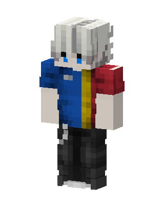 Tricolor Hoodie skin, 3D preview