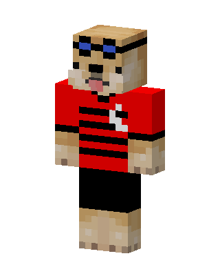 Goggles Dog Minecraft skin