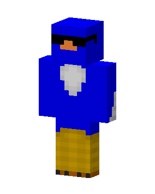 Blue Animal Boy skin, 3D preview