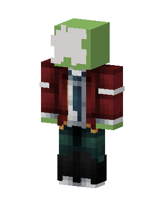 Red Student Boy skin, 3D preview