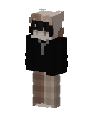Black Masked Student Minecraft black skin