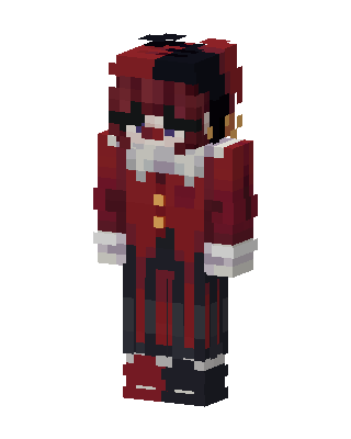 Red Jester skin, 3D preview
