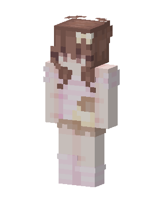 White Cutie Girl Minecraft skin