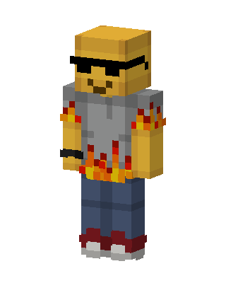 Gold Player Boy skin, 3D preview