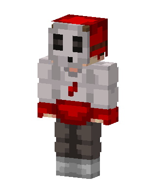 White Player Boy skin, 3D preview
