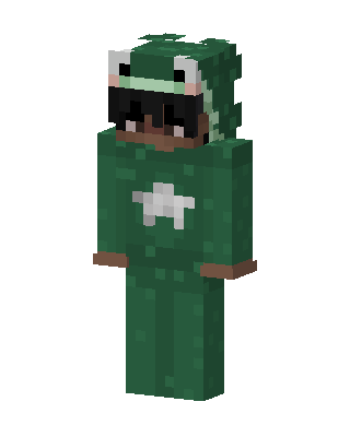 Frog Hoodie skin, 3D preview