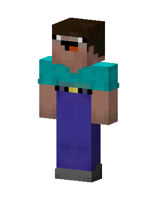 Cool Steve skin, 3D preview