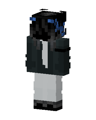 Blue Ribbon Shadow skin, 3D preview
