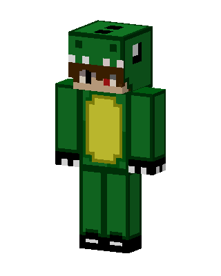 Green Animal Boy skin, 3D preview