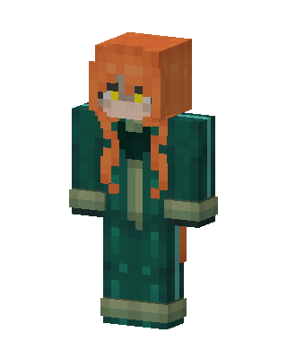 Teal Hero Girl Minecraft skin