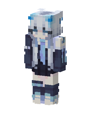 Frost Hoodie Girl Minecraft skin