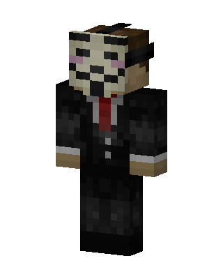 Black Masked Villain Boy Minecraft skin
