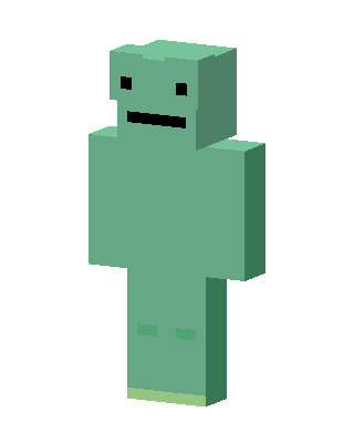 Green Blob skin, 3D preview