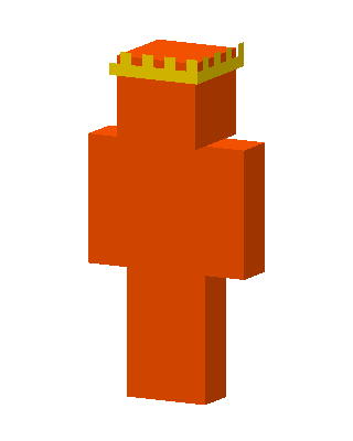 Crowned Orange skin, 3D preview