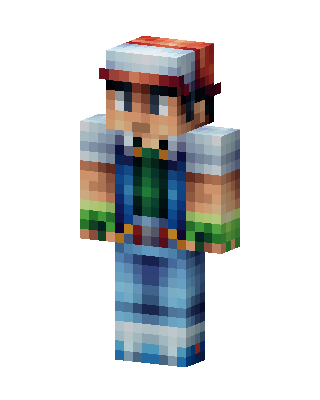 Ash Ketchum skin, 3D preview