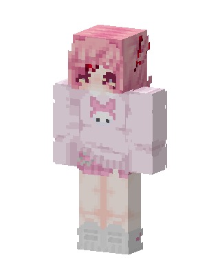 Pink Dress Girl Minecraft pink skin