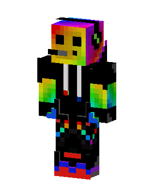 Rainbow Hoodie skin, 3D preview