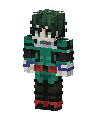 Izuku Midoriya skin, 3D preview
