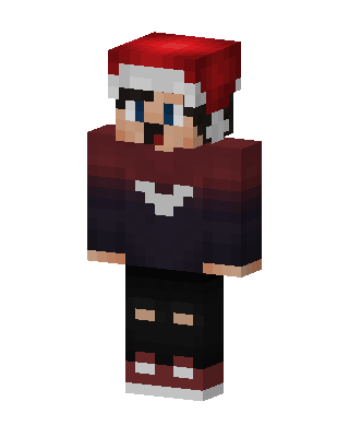 Santa Hat Hoodie skin, 3D preview