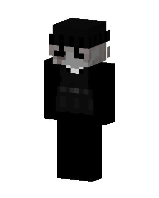 Black Villain Boy skin, 3D preview