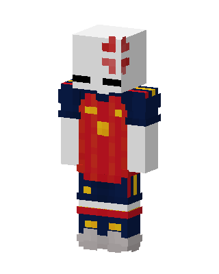 Red Knight skin, 3D preview