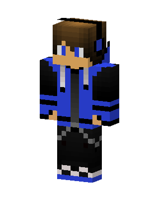 Blue Gamer skin, 3D preview