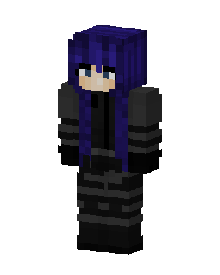 Midnight Tactical Girl skin, 3D preview
