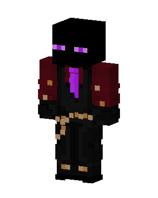 Enderman Mage skin, 3D preview