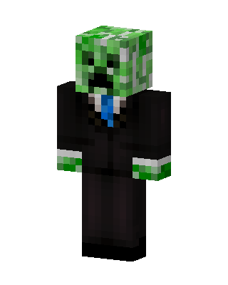 Creeper In Suit Minecraft skin