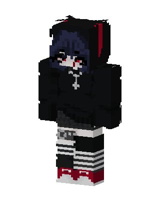 Emo Hoodie Girl Minecraft skin