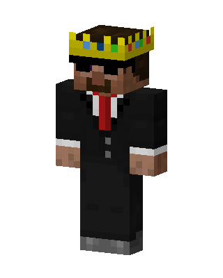 Crowned Businessman skin, 3D preview