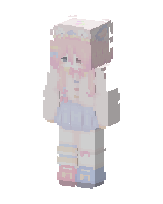 Pastel Bunny skin, 3D preview