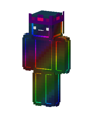 Rainbow Crown Minecraft skin