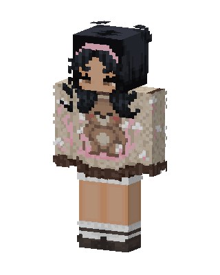 Teddy Sweater Girl Minecraft skin