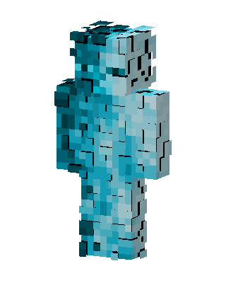 Diamond Skeppy skin, 3D preview
