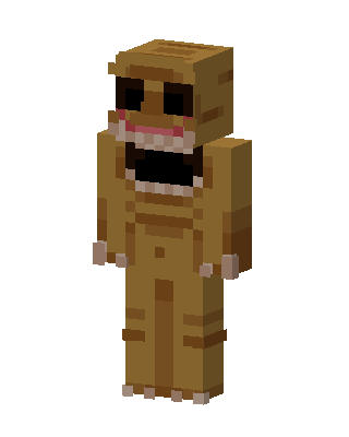 Golden Animatronic skin, 3D preview