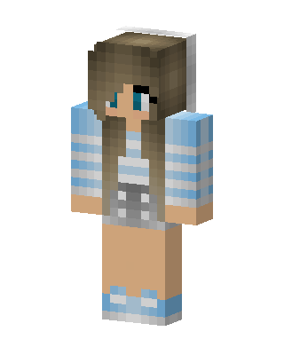 Blue Stripe Girl Minecraft skin