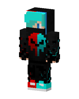 Black E-Girl skin, 3D preview