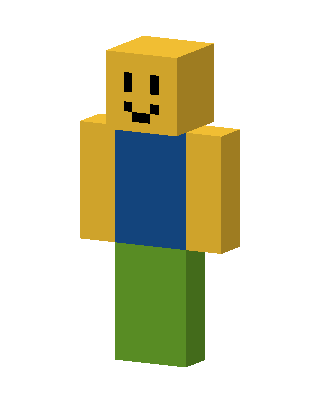 Roblox Noob skin, 3D preview