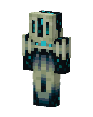 Gray Masked Skeleton Minecraft skin