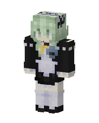 Mint Maid skin, 3D preview