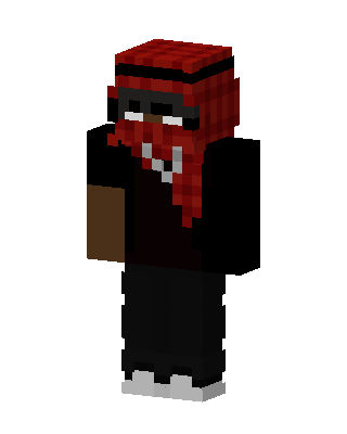 Red Keffiyeh Gamer skin, 3D preview