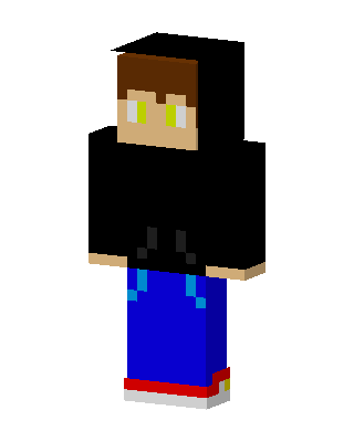 Hoodie Boy skin, 3D preview