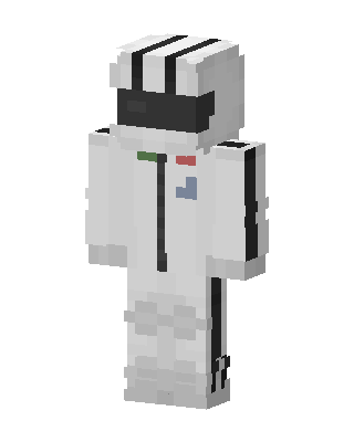 White Astronaut skin, 3D preview