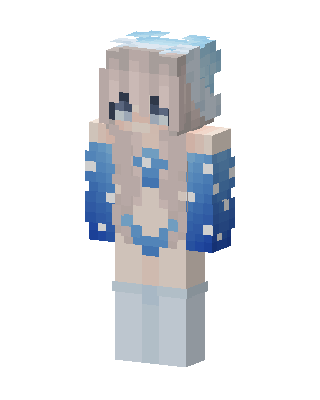Frost Maiden Minecraft blue skin