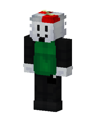 Present Head Ghost skin, 3D preview