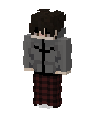 Gray Student Boy Minecraft skin