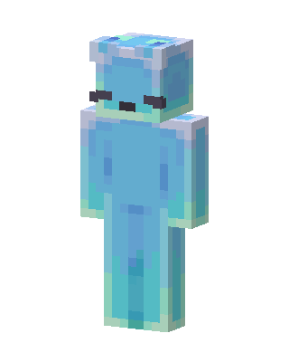 Blue Slime skin, 3D preview