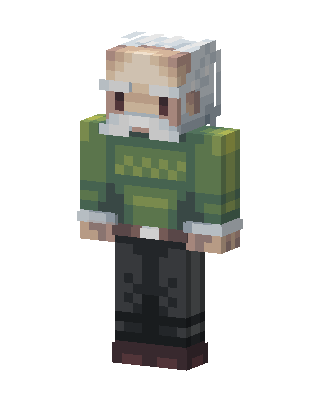 Grandpa Sweater skin, 3D preview