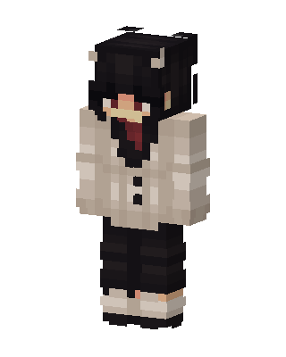 White Player Girl skin, 3D preview